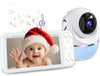 Buradin Baby Monitor, 5'' Screen With 32 Hours 5000Mah Battery, Pan-Tilt-Zoom Video 1080P Baby Monitor With Camera And Audio, Ni
