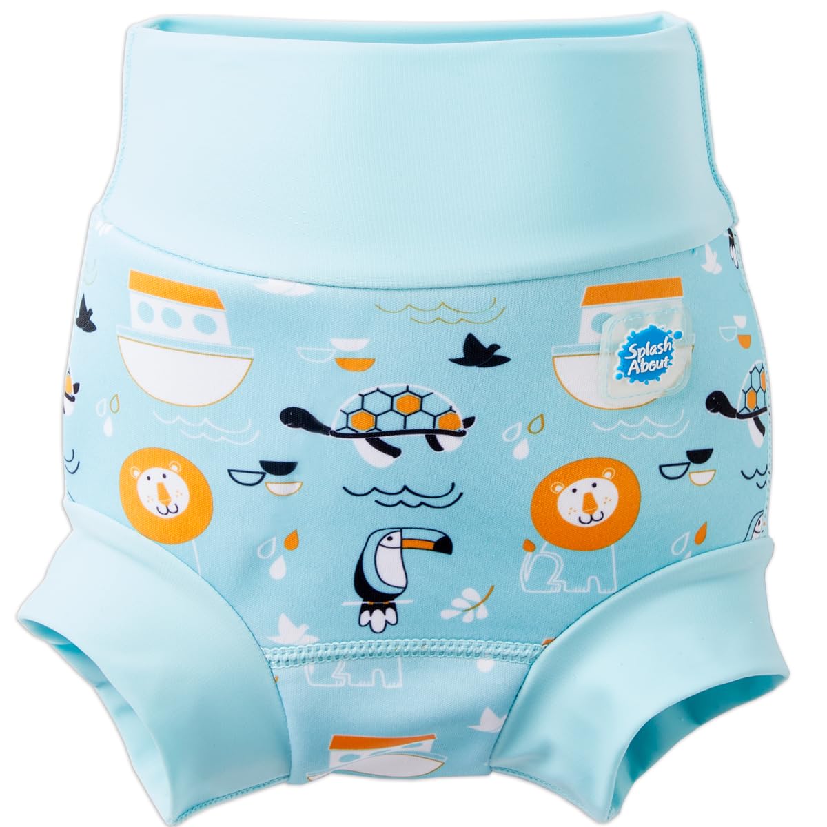 Splash About Happy Nappy Reusable Swim Diaper, Noahs Ark, 2-3 Years