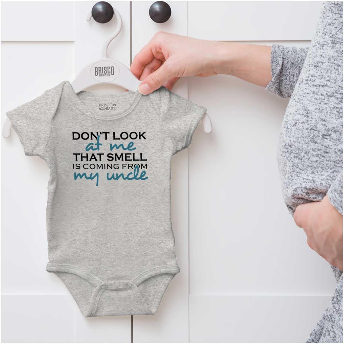 Brisco Brands That Smell Is Coming From My Uncle Baby Romper Boys Or Girls