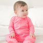 Vaenait Baby Toddler Boys Girls Solid Footie Pajama Cozy Modal Pink 24M