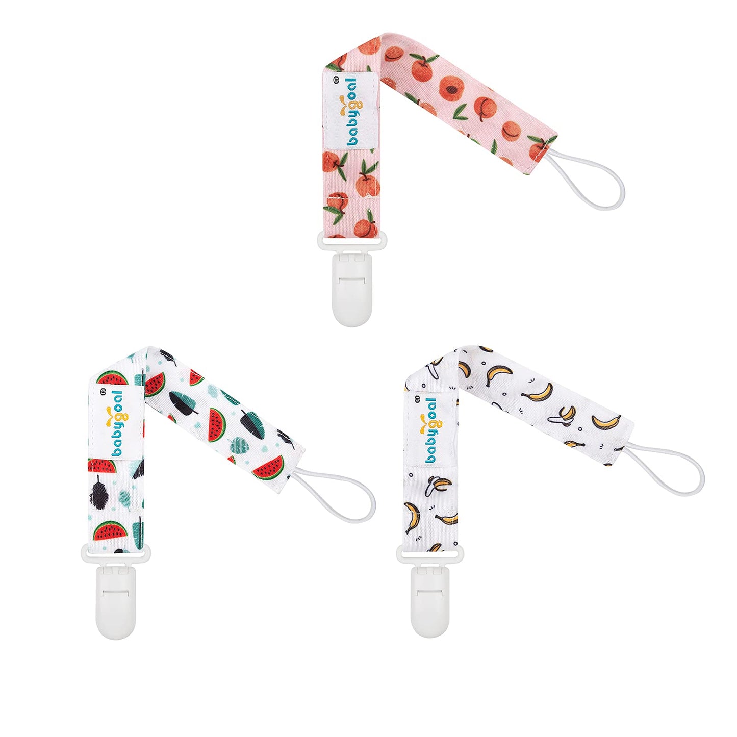 Babygoal Pacifier Clips, 6 Pack Pacifier Holder For Boys And Girls Fits Most Pacifier Styles & Baby Teething Toys And Baby Gift