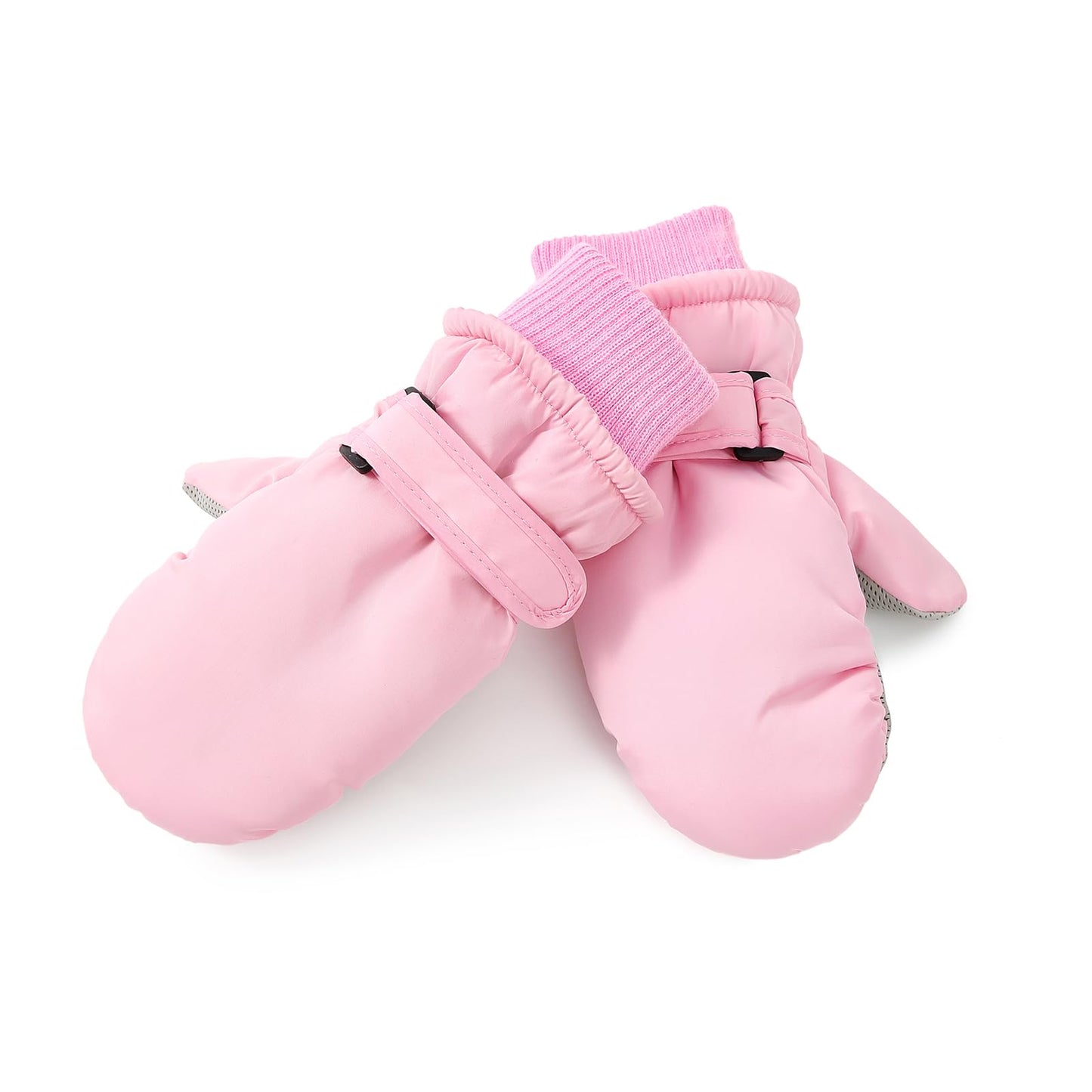 American Trends Winter Mittens For Toddler Ages 2-4 Snow Gloves Ski Kids Mittens Warm Gloves Pure Pink S(Fits 2-4 Years)
