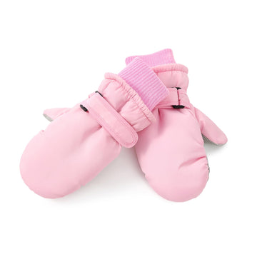 American Trends Winter Mittens For Toddler Ages 2-4 Snow Gloves Ski Kids Mittens Warm Gloves Pure Pink S(Fits 2-4 Years)