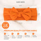 Babygiz Baby Girl Headbands-Infant,Toddler Cotton Handmade Hairbands With Bows Child Hair Accessories (Brown)