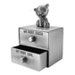 Mogoko Silver Tooth Box, Baby First Tooth And Curl Keepsake Box Set, Kids Teeth Fairy Holder For Boy Or Girl