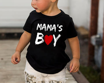 Toddler Boy Valentine'S Day T Shirt Cute Lover Boy Shirt Kids Funny Letter Print Valentine'S Day Shirts Tops (1-2T, Black2)