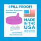 Re-Play Spill-Proof Sippy Cups - Reusable 10 Oz Set of 4, Dishwasher & Microwave Safe, Made in USA, Preschool