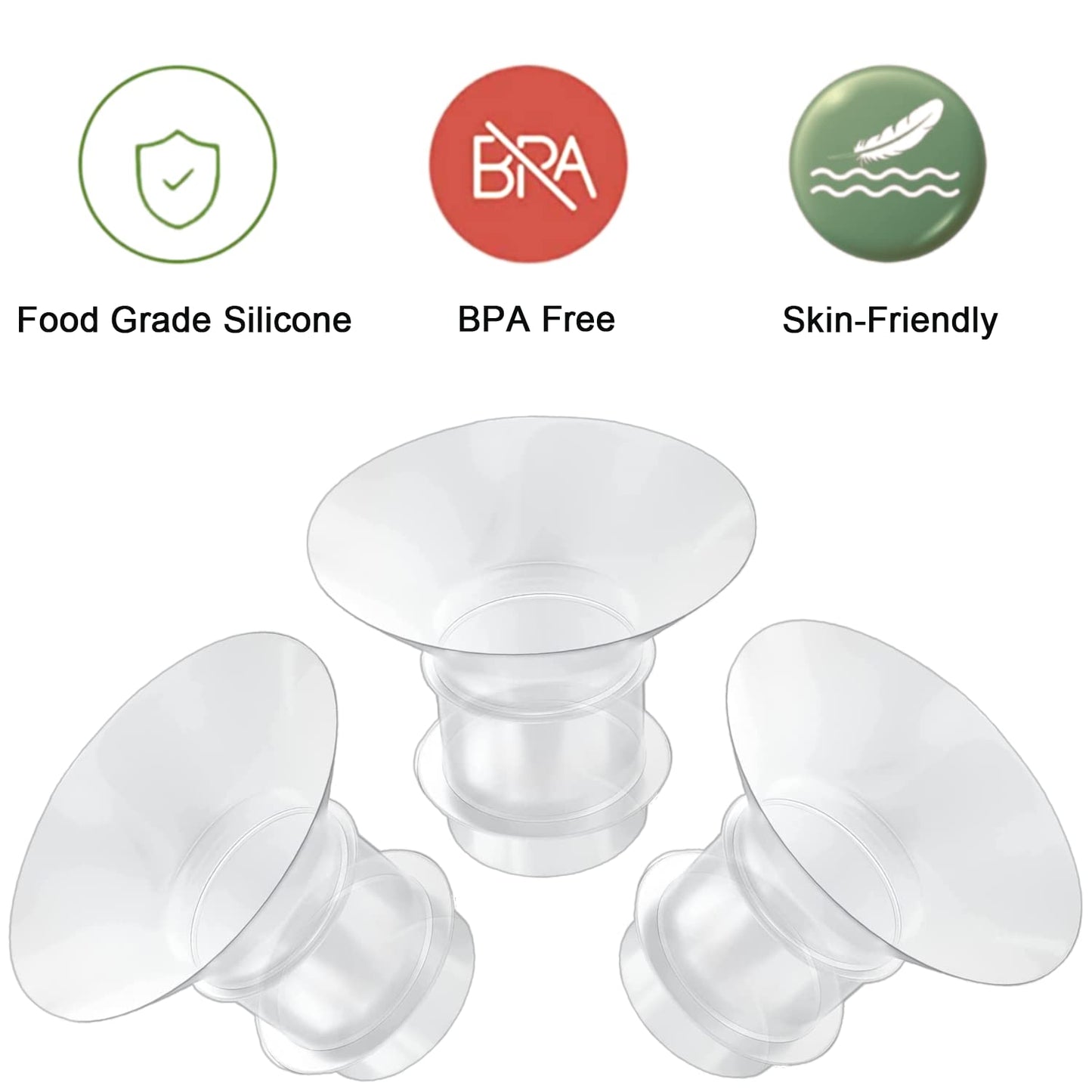 19Mm Flange Inserts Compatible With Momcozy S12 Pro/S9 Pro /M5/M9/Medela/Tsrete Wearable Breast Pump,Suitable Spectra S1/S2, Red