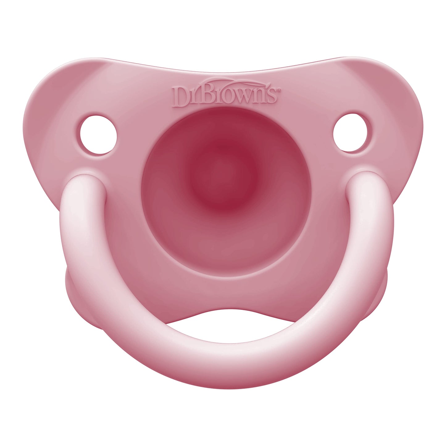 Dr. Brown'S Happypaci 100% Silicone Baby Pacifier, Contoured One-Piece Design, Blue, 0-6M, Bpa-Free, 4 Pack