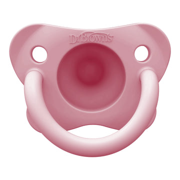 Dr. Brown'S Happypaci 100% Silicone Baby Pacifier, Contoured One-Piece Design, Blue, 0-6M, Bpa-Free, 4 Pack