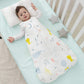 Mosebears Sleep Sack Baby Winter Wearable Blanket with 2-Way Zipper,2.5 TOG Cotton Sleep Sack Unisex (White Animal, 0-6 Months)