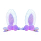DDNFO Easter Rabbit Ear Hair Clips Flower Hair Hoop Girl Baby Cute Flower Crown Head Piece Hair Accessory.(F80-G)