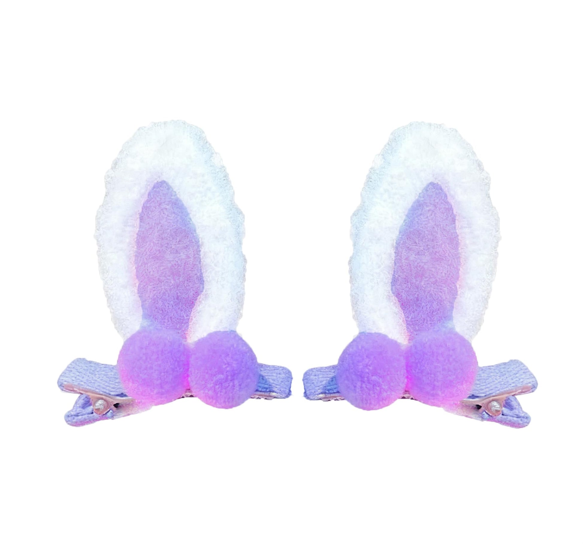 DDNFO Easter Rabbit Ear Hair Clips Flower Hair Hoop Girl Baby Cute Flower Crown Head Piece Hair Accessory.(F80-G)