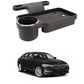 Oshotto (FT04) Foldable Car Auto Headrest Rear Back Seat Table Drink Food Cup Tray Holder Compatible with BMW 5 Series  Black