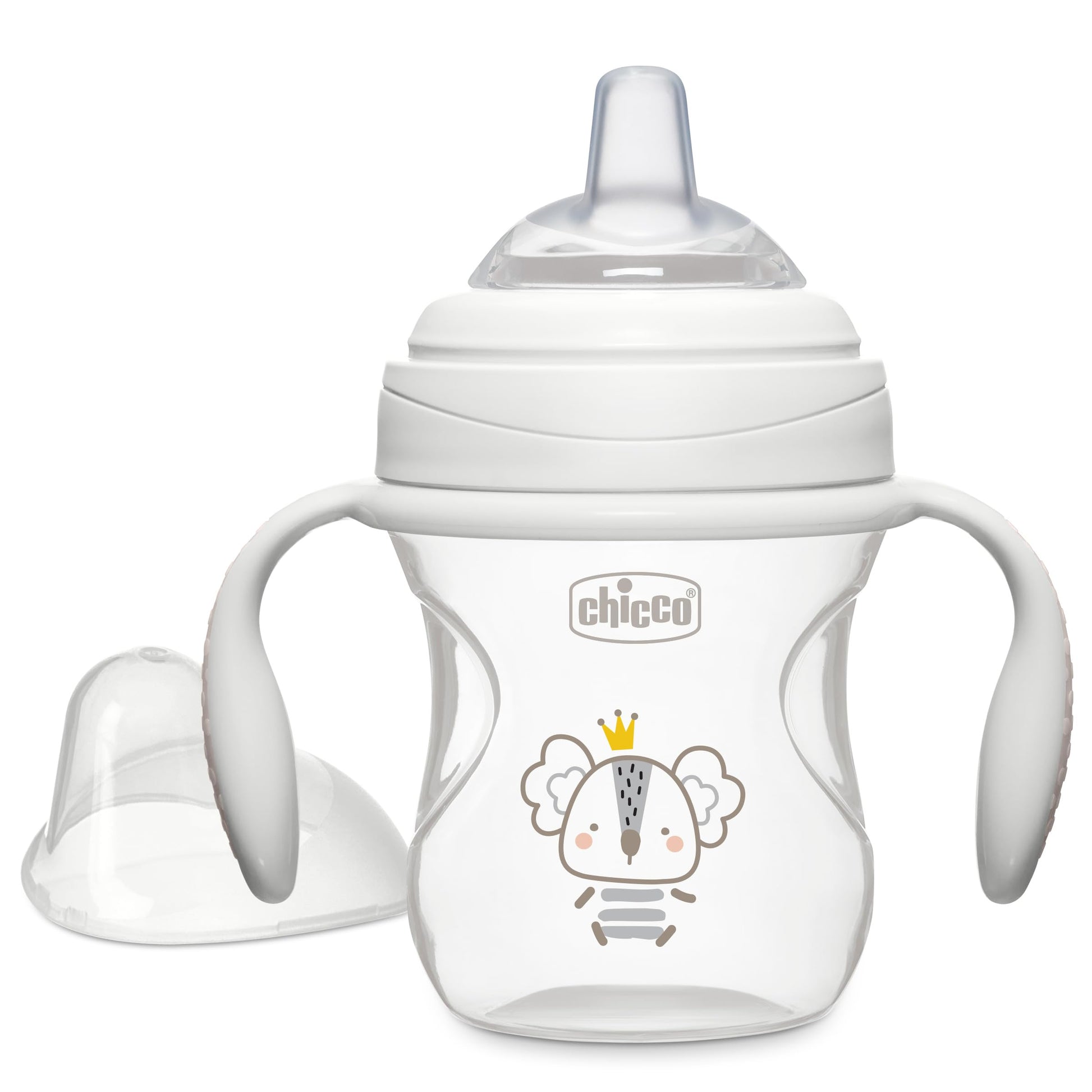 Chicco Transition Sippy Cup with Silicone Spout and Spill-Free Lid 7oz. | Calibration Markings | Removable Handles | Top-Rack Di