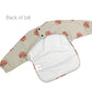 Gzmm Waterproof Baby Bibs,Infant Toddler Long Sleeve Feeding Bib With Food Catcher,Easy Clean & Washable(Pumpkin)