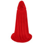 Makroyl Kids Velvet Cloak Cape With Hooded For Halloween Christmas Cosplay Costumes (Small, Red)