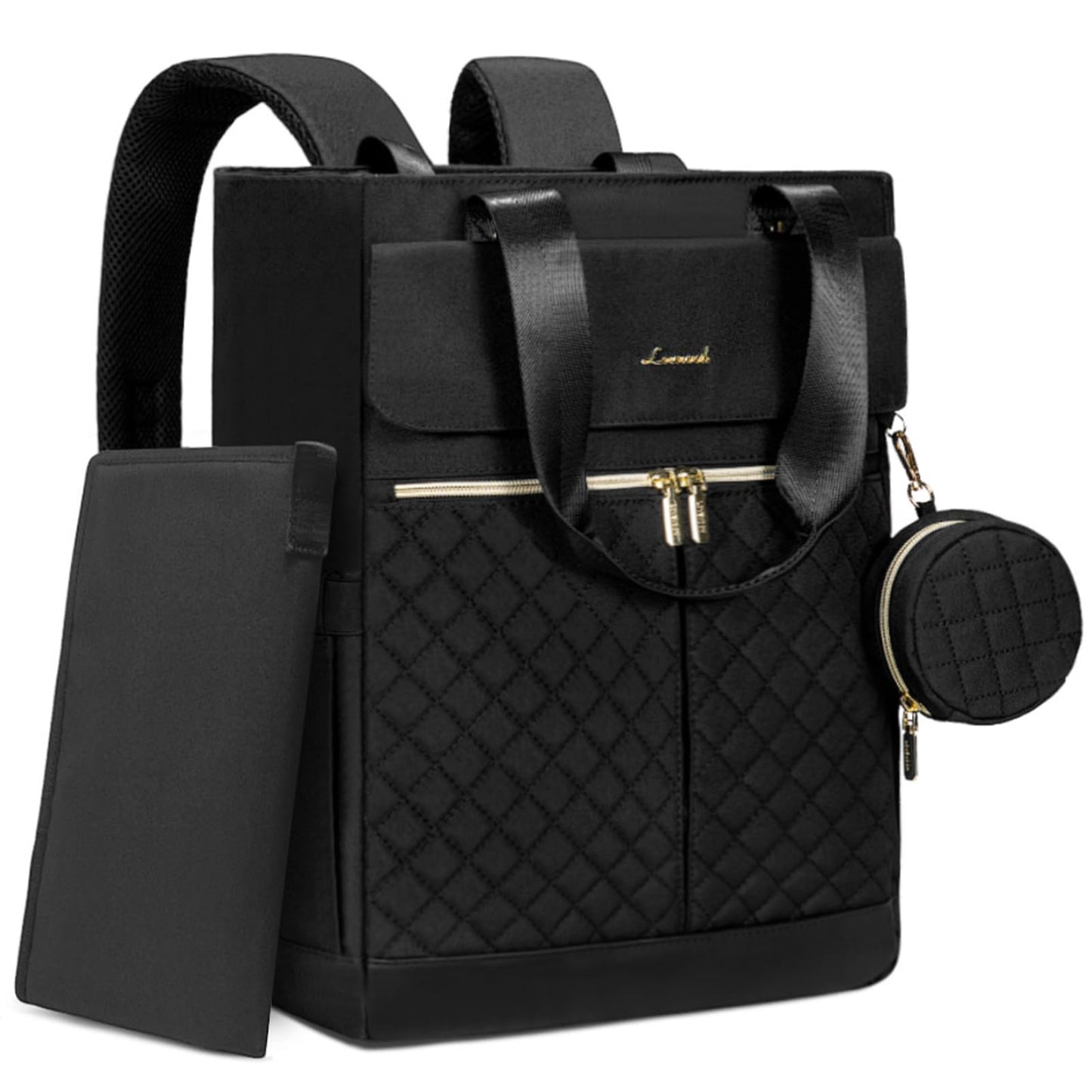 LOVEVOOK Diaper Bag Backpack,Diaper Tote Bag with Insulated Pockets,Baby Bag for Girl Boy with Changing Pad,Large Baby Diaper Ba