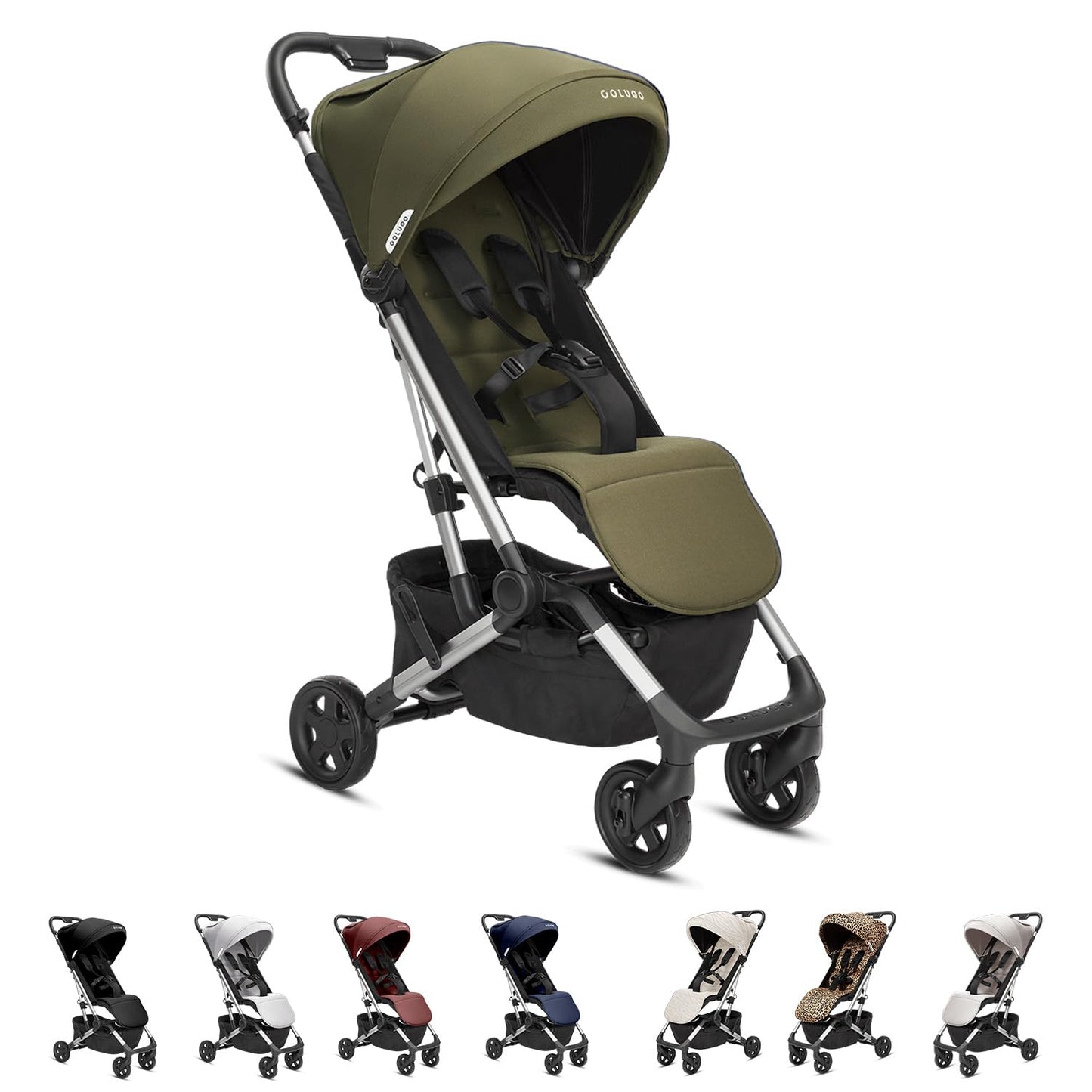 Colugo Compact Stroller - One Hand Fold Lightweight, Travel, Toddler, Airplane, Foldable Stroller with Rain Cover, Backpack and 
