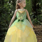 Mdycw Princess Tiana Fairy Costume Halloween Dress Up For Girls, Special Occasion Dresses Birthday Party Fancy Outfits 8-9T