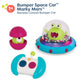 B. toys - Vehicle Bumper Space Car - Light - Up - Simple Remote Control Car for Toddlers with Alien Driver - Marky Mars - 12+ Mo