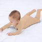Guisby Baby Footed Pajamas With Mitten Cuffs, Cozy Rayon Made From Bamboo Dual Zipper Sleeper Pjs 0-3 Months