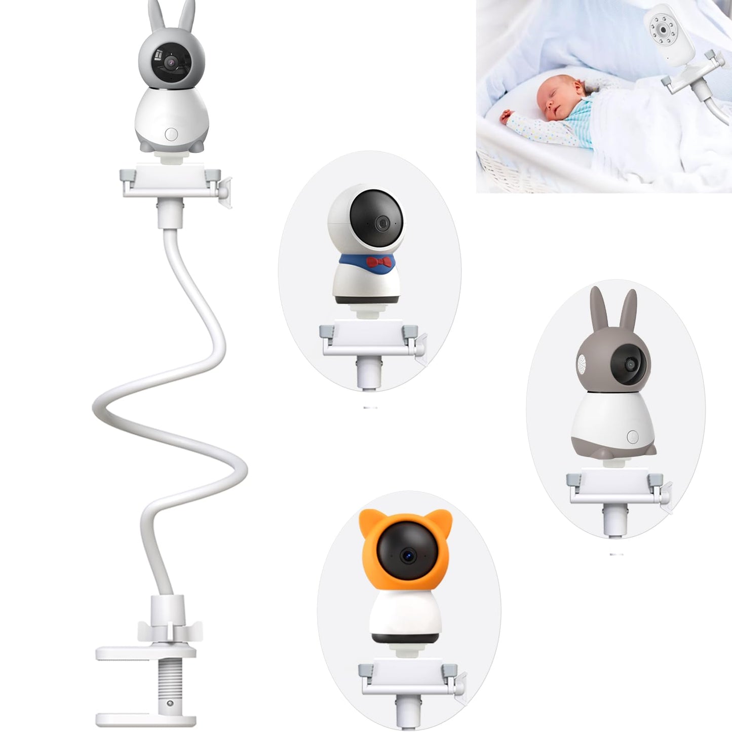 Eysaft Baby Monitor Holder Mount For Boifun Baby 2S,Baby 5S,Baby 6T/Iegeek Baby 1T/Deatti Bm101-M