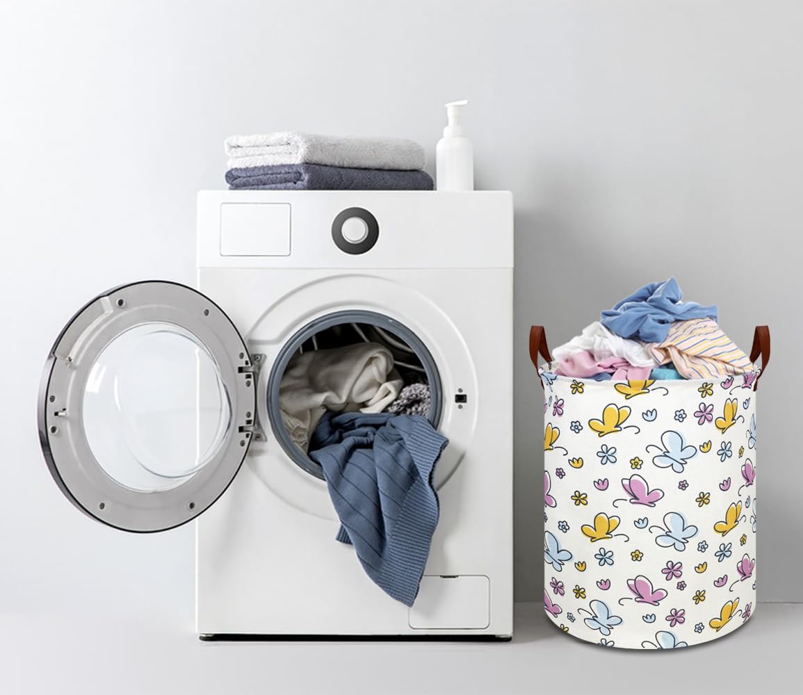 Ntaohamper Kids Laundry Hamper,Baby Laundry Basket,Collapsible Nursery Hamper,Waterproof Storage Bin,Clothes Organizer,Gift Bask
