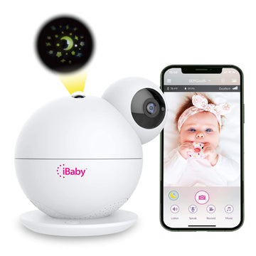 Ibaby M8 2K Smart Baby Monitor, 355 Pan 110 Tilt And 2-Way Talk, Video Baby Monitor With Crying And Motion Alerts, Moonlight Pro