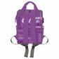Artsadd Personalized Name Nappy Bag Large Capacity Baby Diaper Bags, Purple Monogram Daypack Custom Name Backpack Casual Daypack