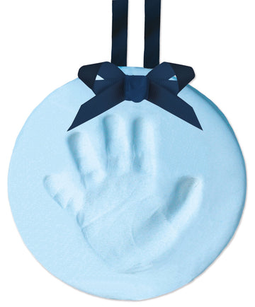 Tiny Ideas Baby Handprint Or Footprint Diy Keepsake Ornament Kit, Baby Boy Nursery D  Cor, Newborn Gift For Expecting Parents, B