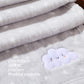 Crevent Baby Welcome Gift Set Storage Basket With Two Blankets+ A Security Blanket + A Taggie + A Gift Bag With Ribbon (Grey)