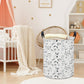 Clocor Cat Laundry Basket,Waterproof Baby Girls Nursery Hamper, Girls' Room Decor,Kids Toys Storage Bin,Gift Basket(Black & Whit