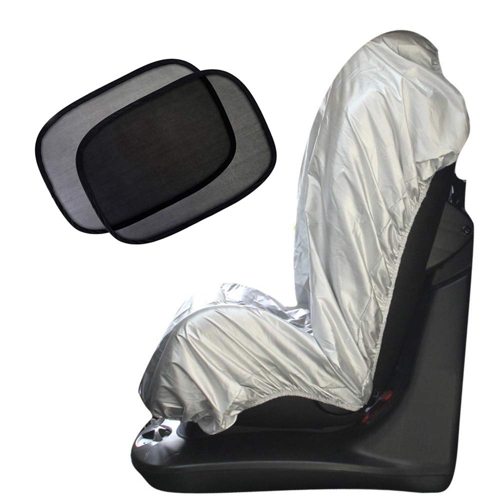 Big Ant Car Sun Shade Covers, Infant Car Seat Uv Protection Cover Protector, Bonus Car Window Sun Shade Keep Baby Toddler Cool A