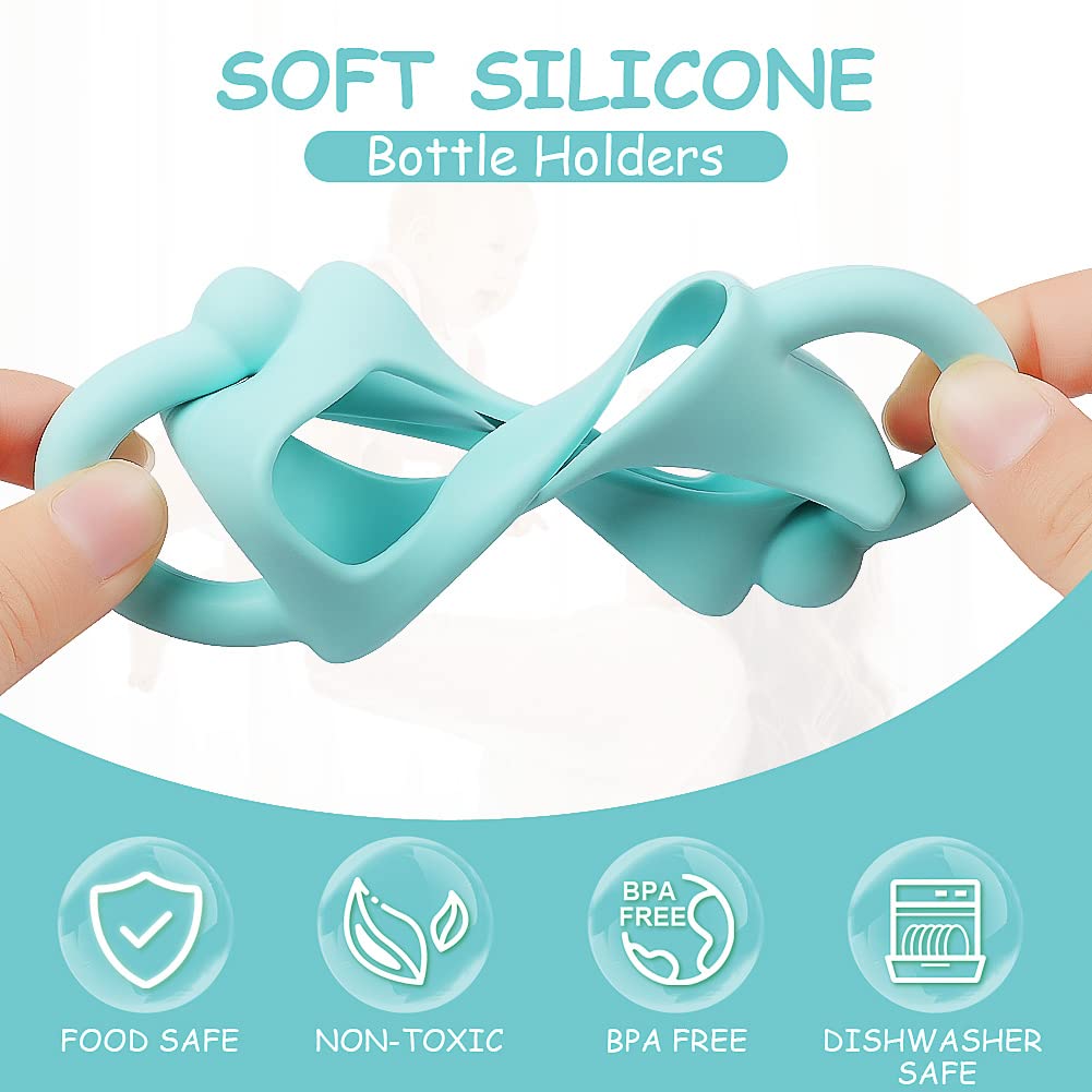 Aolso Silicone Baby Bottle Handles, 3Pcs Bottle Handles, Baby Bottle Handles Has Easy Grip Handles, Bottle Handles For 2.25' Di