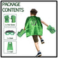 Aotleanno Plush Hands Fists Costume With Green Cape And Eye-Mask - Complete Set Of Punching Gloves Accessories For Kids - Comfor