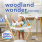 Evenflo Exersaucer Woodland Wonder Baby Activity Center - 13+ Colorful Activities With Full 360-Degree Spin And Enhanced Springs