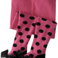 Trumpette Baby Girls' Dottie'S Tights, Fuchsia/Black, 12 18 Months