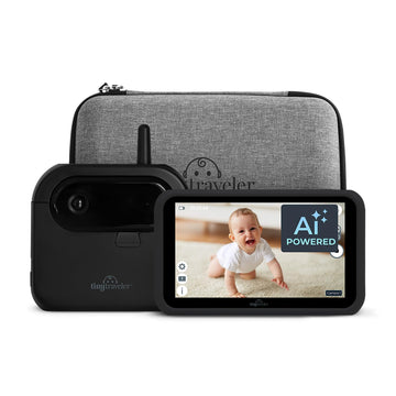 Tiny Traveler Ai Smart Wireless Baby Car Monitor With Travel Kit & Power Bank- Ai-Powered Safety Alerts Detection, Virtual Fence