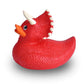 Wild Republic Rubber Ducks, Bath Toys, Kids Gifts, Pool Toys, Water Toys, Triceratops, 4