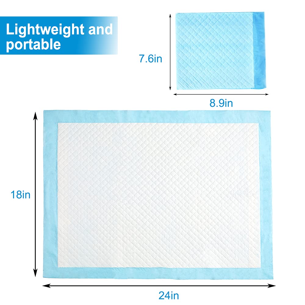 Clearworld 50 Pack Disposable Changing Pad, Waterproof Baby Disposable Underpads, Portable Diaper Changing Mat 3-Layer Leak-Proo