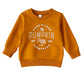 Boebnozcv Toddler Baby Boy Girl Halloween Sweatshirt Top Long Sleeve Pumpkin Letter Print Oversized Sweater Shirts Fall Clothes