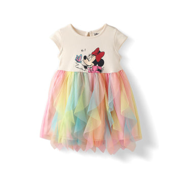 Nautinati Disney Baby Girls Knee Length Casual Dress | Age 03 Years Multicolour