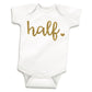 Bump And Beyond Designs Baby-Girls Half Birthday Leotard 6 Month Photo Outfit Girl White, 6-12 Months