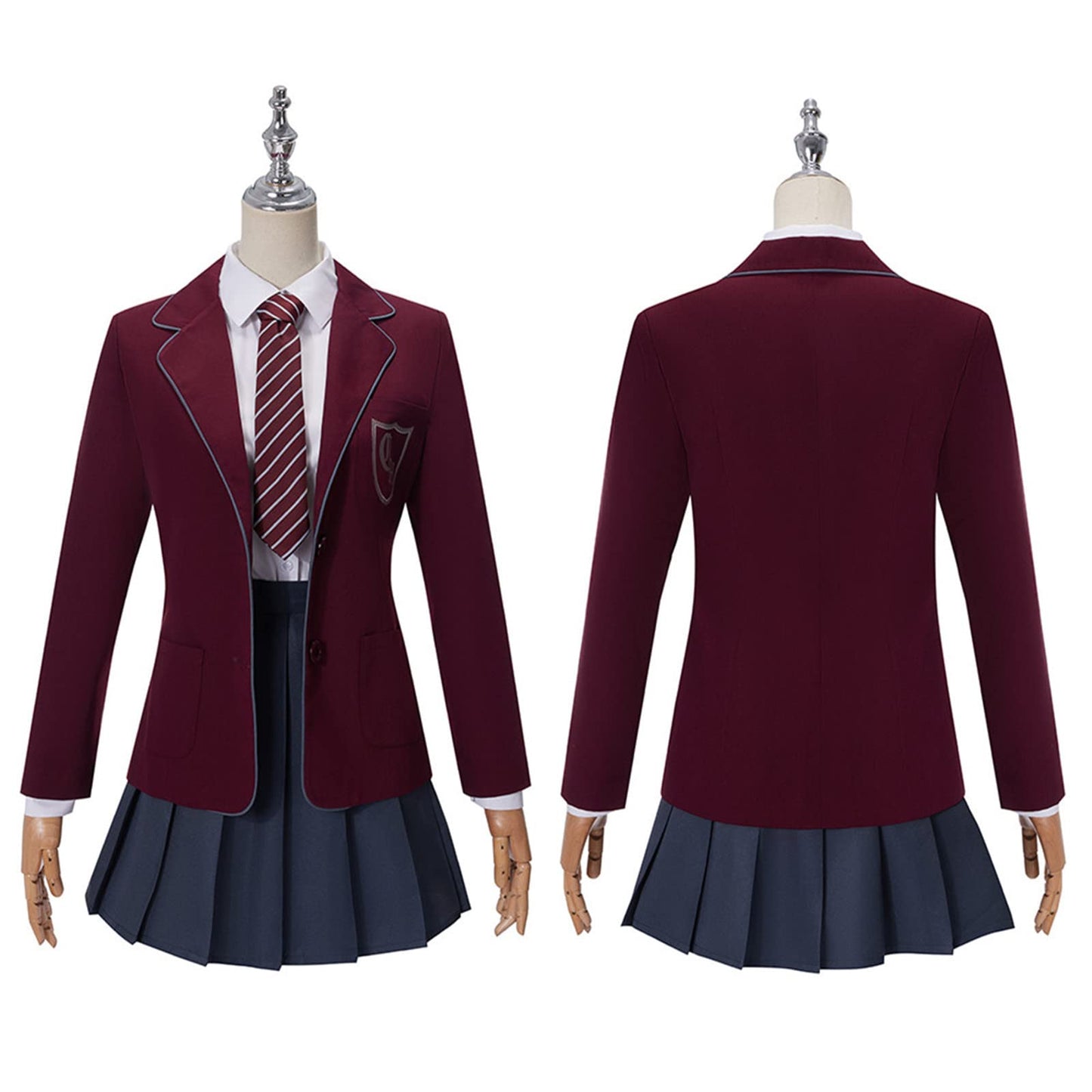 Awwwcos Matilda The Musical Cosplay Red Costume School Girl Dress Uniform Suit Skirt Tie Halloween Party Outfit Kids