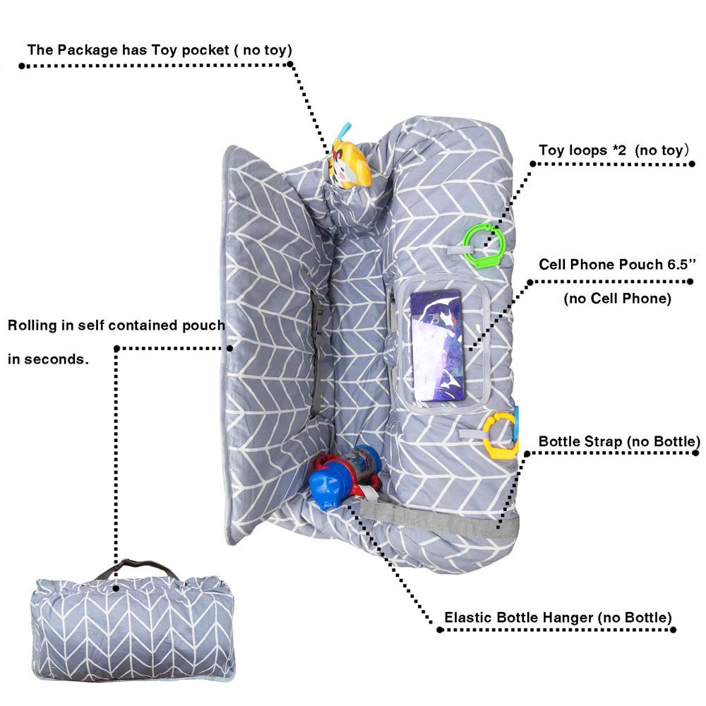 Shopping Cart Covers For Baby, Seat Positioner High Chair Cover, Machine Washable For Infant, Toddler, Boy Or Girl