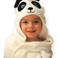 Little Ashkim Hooded Turkish Towel - White Panda - 0-24 Months