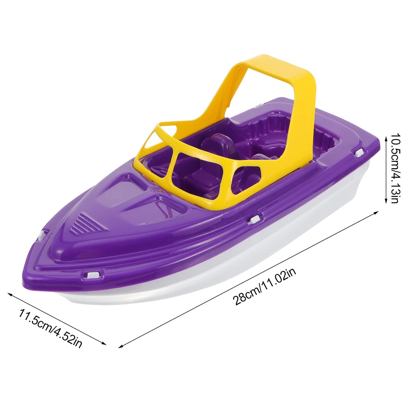 TOYANDONA 1pc for Fishing Plastic Bathtub Girls Bath Playthings Funny Toy, Playing Pool Summer Birthday Toddler Speedboat Beach