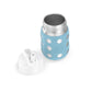 Lifefactory 8-Ounce Stainless-Steel Vacuum-Insulated Wide-Neck Baby Bottle With Straw Cap, Denim (Ls2241Wde4)