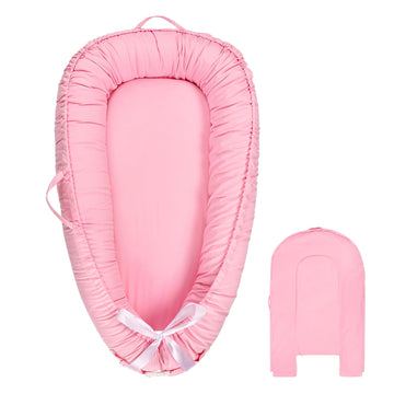 Hooyax Baby Lounger Cover Only, 100% Cotton Newborn Nest Cover, Soft Portable Baby Nest Replacement Cover For Boys Girls, Breath